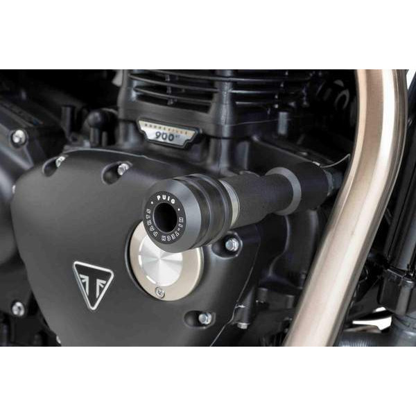 Puig Puig vintage frame sliders | black | triumph thruxton 1200 2016>current